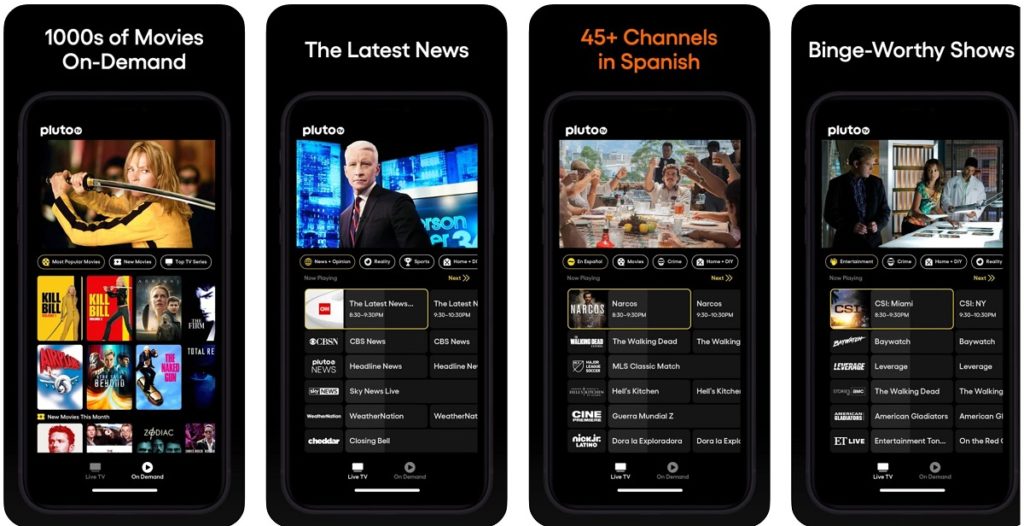 Pluto TV on demand