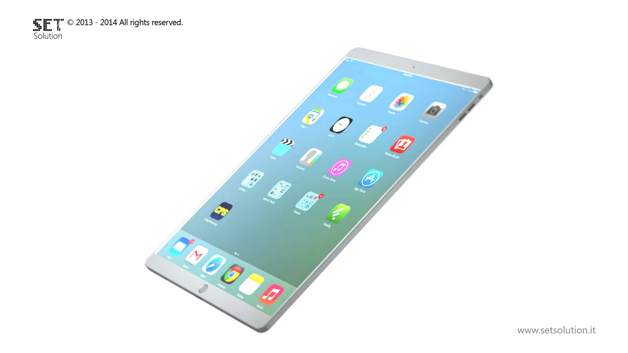 iPad Pro with 4K resolution, 13inch display shown on concept video