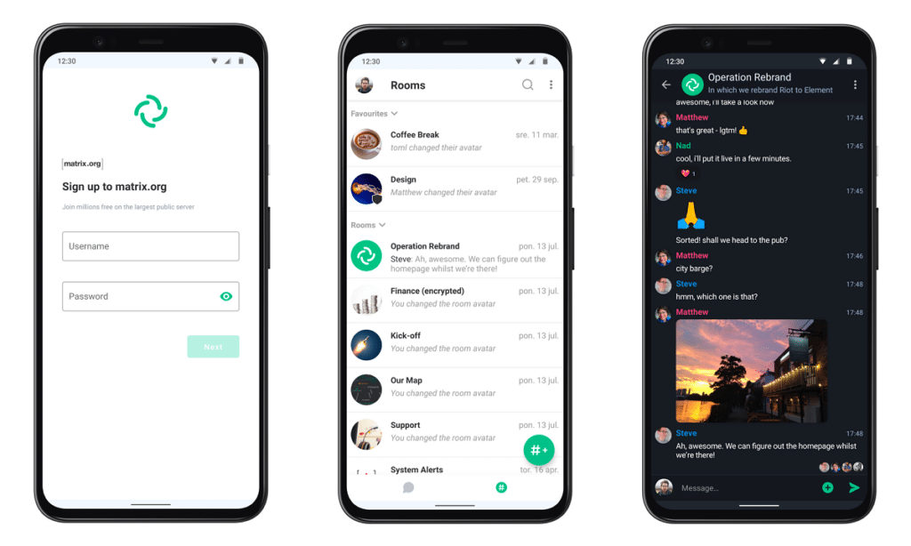 Element chat app