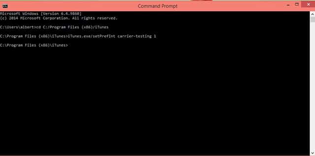 Carrier Update Hack CMD