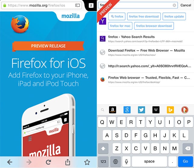 mozilla firefox for ios