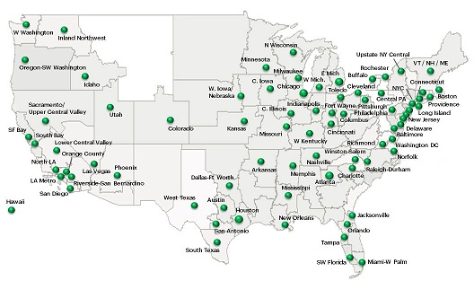 Sprint LTE Plus coverage map