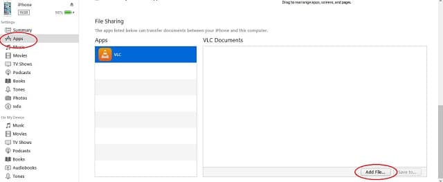iTunes Add File
