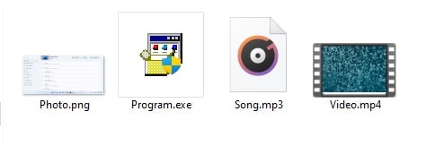 File name extensions File Explorer