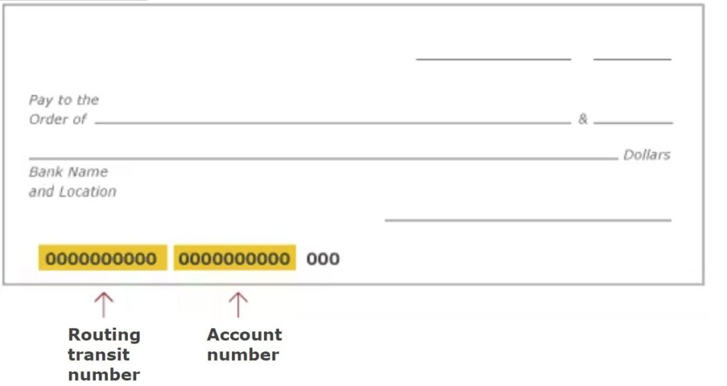 Wells Fargo account number on check
