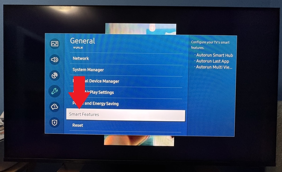 General Settings on Samsung TV