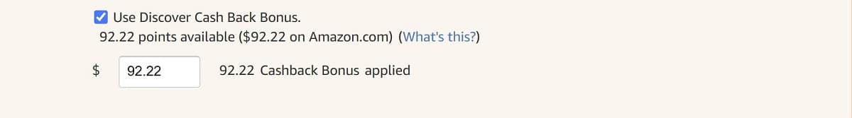Use Discover Cash Back Bonus